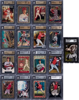 2018-2020 Shohei Ohtani Superfractor and Gold Vinyl "1/1" Graded Collection (17) - Including 2019 Bowman Chrome Autograph Superfractor and 2019 Topps Finest Superfractor